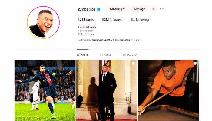 Có tới 112 triệu followers trên Instagram