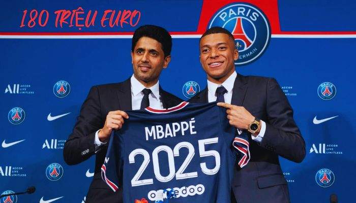 Rùa ký bản hợp đồng với PSG trị giá 180 triệu euro